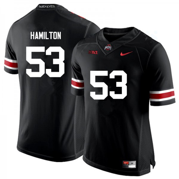 Ohio State Buckeyes #53 Davon Hamilton Men Football Jersey Black